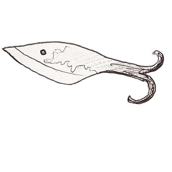 couteau poisson dessin trait